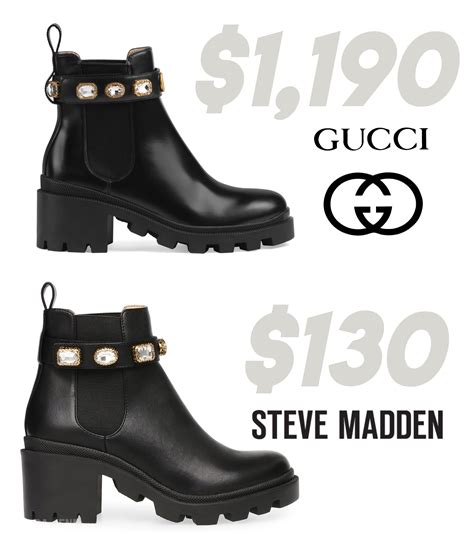 steve madden knock off gucci boots|Gucci boots dupe.